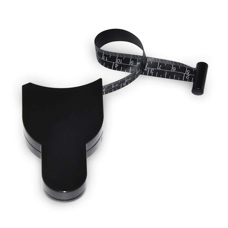 WIN TAPE 80'' 205cm Waist Body Tape Measure with Push Button, Measuring Waist and Arms (Black) Black - NewNest Australia
