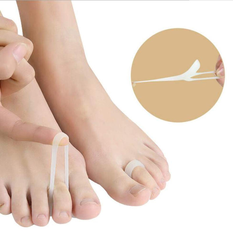 CAREOR 6 Pieces Hammer Toe Cushion - Hammer Toe Gel Pads Corrector & Straightener for Curled, Curved, Claw & Mallet Toe Relief - Right & Left Gel Support Crest Cushion (White) - NewNest Australia