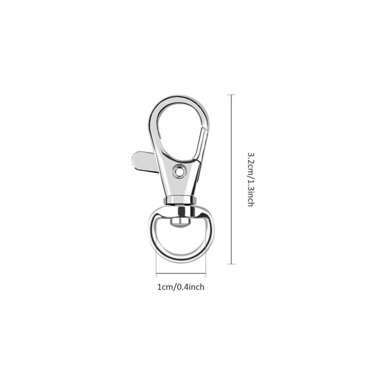 60Pcs Key Chain Clip Hooks Swivel Clasps Lanyard Snap Hook Lobster Claw Clasp for Keychain DIY Jewelry Crafts 60 - NewNest Australia
