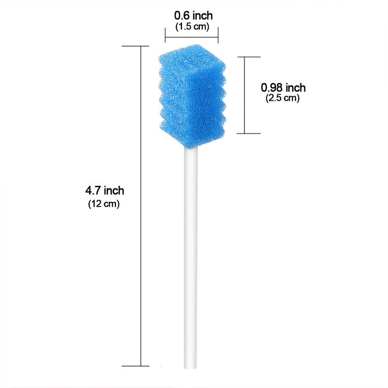 Disposable Oral Care Swabs Tooth Cleaning Mouth Swabs (50pcs blue) Ridge design blue 50 - NewNest Australia
