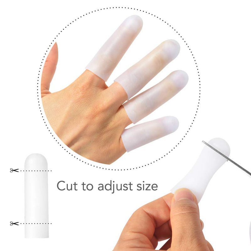 HioIoiH Silicone Finger Protectors 10 Pack, Gel Finger Cots & Protector,Relief from Pain of Finger Tips Cracked, Arthritis - NewNest Australia
