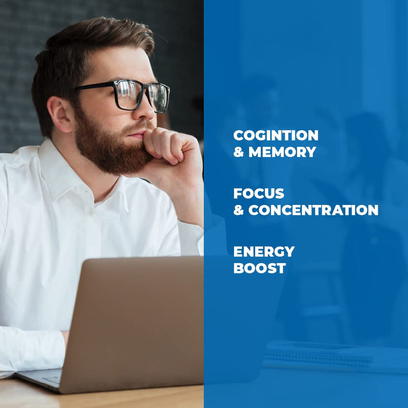 Nootropic Brain Booster with Copper. Memory, Mind, Focus. Promotes Concentration, Cognition and Mental Performance. Boosts Metabolism and Energy. Non-GMO Supplement with GABA, DMAE, Bacopa, Vitamins - NewNest Australia