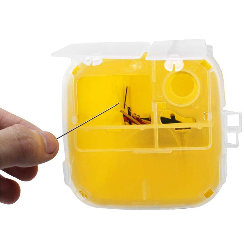 Supvox Syringe Bucket Sharps Container Box Waste Bin Needle Disposal Container with Lid for Tattoo Medical (Yellow) - NewNest Australia