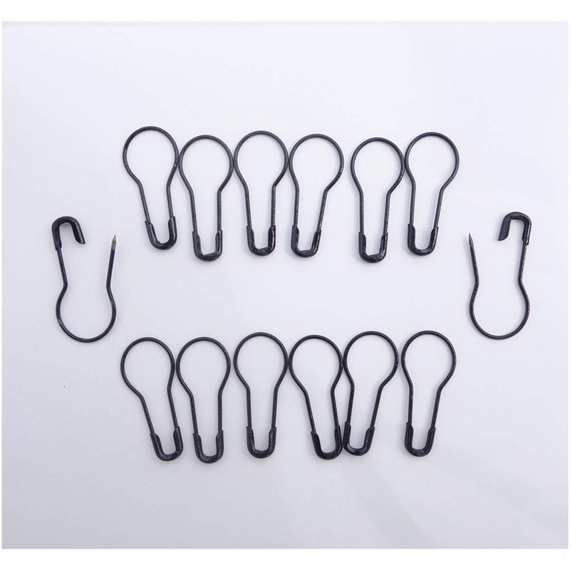 1000Pcs Metal Black Safety Pins/Bulb Pin/Gourd Pin/Calabash Pin for Clothing Crafting and DIY Home Accessories, Suitable for The Tailor - NewNest Australia