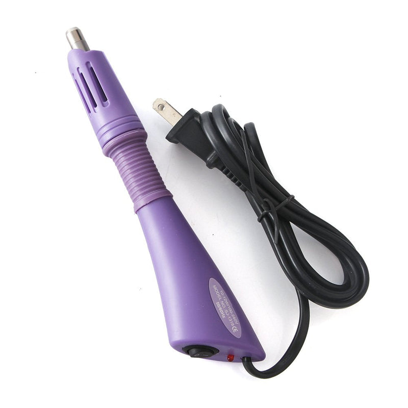 Hotfix Rhinestone applicator 7 in 1 Professional Iron-on Hot Fix Wand Crystal Gem Rhinestone Heat-fix Tool (Purple) Purple - NewNest Australia