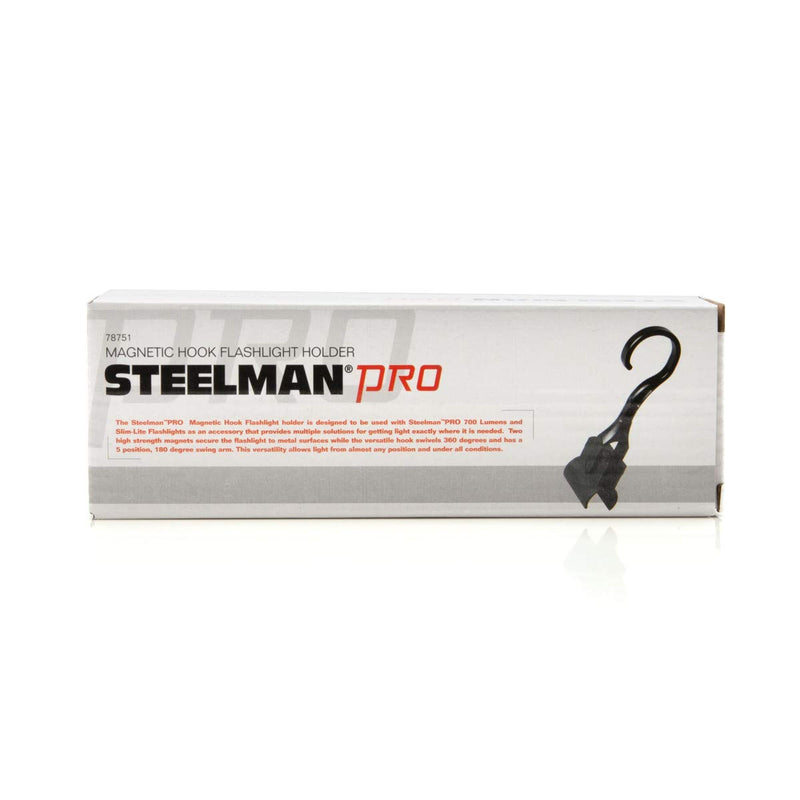 Steelman Pro 78751 Magnetic Hook Flashlight Holder Worklights Black - NewNest Australia