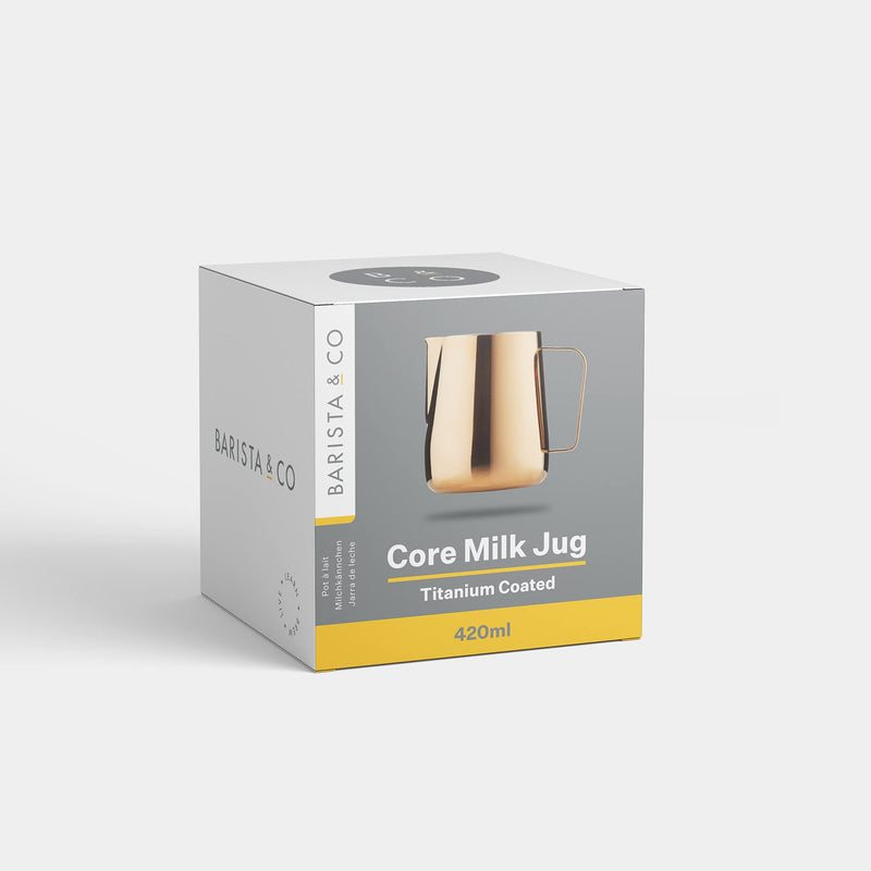 Barista & Co The Barista Essential Core Milk Jug - Rose Brass (420ml) 420ml - NewNest Australia