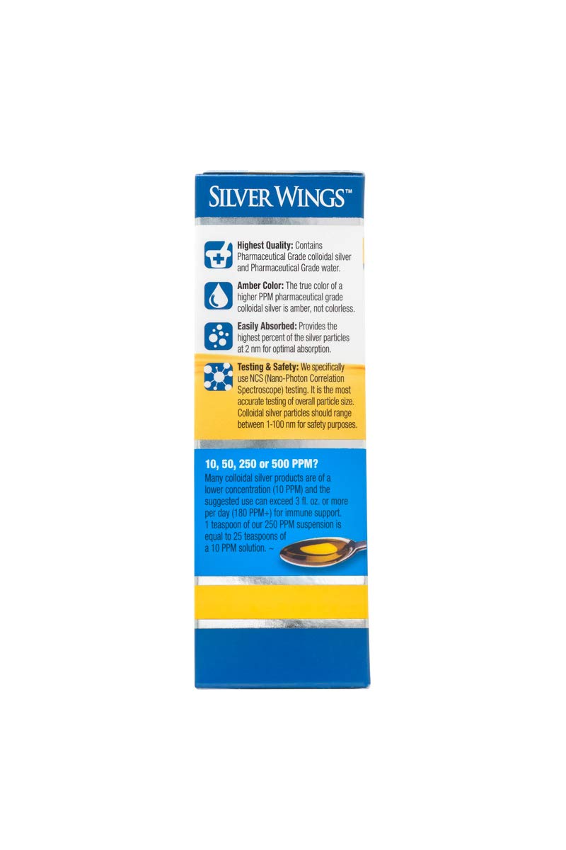 Natural Path Silver Wings Colloidal Silver Mineral 250 PPM, 2oz (CS1A) - NewNest Australia