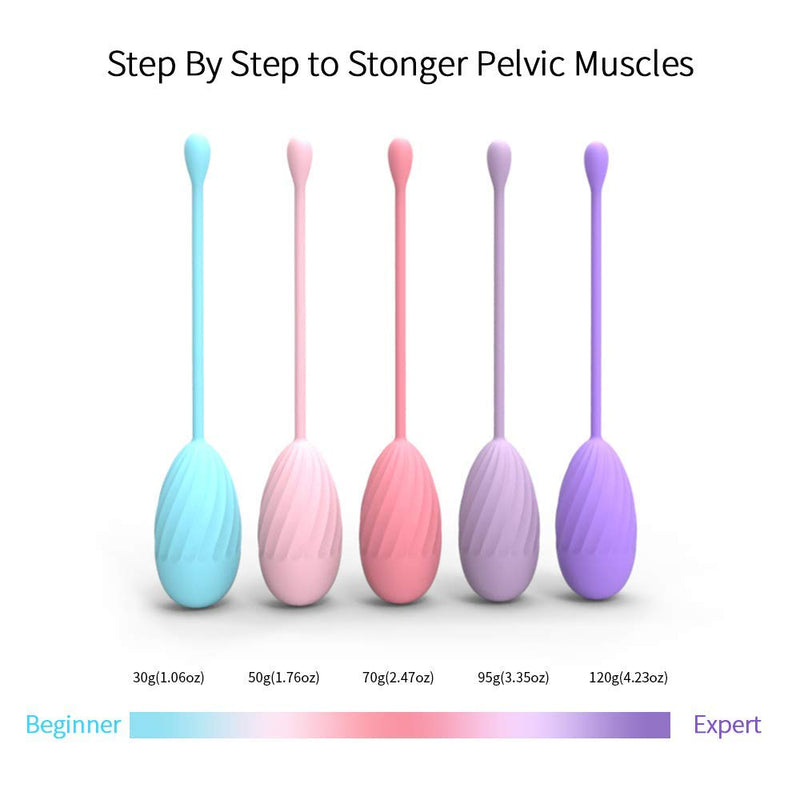 Pelvic Floor Training Balls - Vaginal Balls (Set Of 5) For Women - For Bladder Control And Pelvic Floor Exercises - Complete System For Beginners And Advanced Users - NewNest Australia