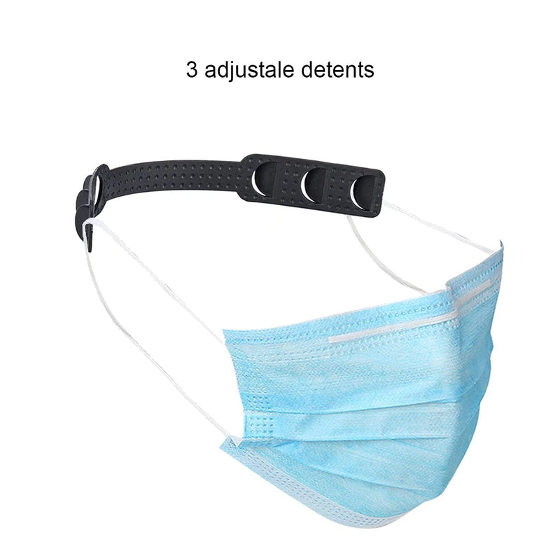 BEITESTAR Ear Savers for Masks - Mask Holders to Protect Ears, Mask Straps for Back of Head, Mask Hooks Behind Head (10pcs, Black) - NewNest Australia