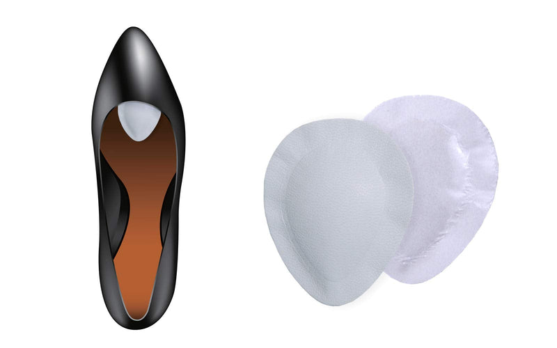 Kaps Metatarsal Forefoot Support Pad, Splayfoot Flat Feet Metatarsalgia Ball Of Foot Relief, Oval Shape, Orthotic Orthopaedic Shoe Insoles Inserts, Women / UK 2-4 / EUR 35-37, White - NewNest Australia