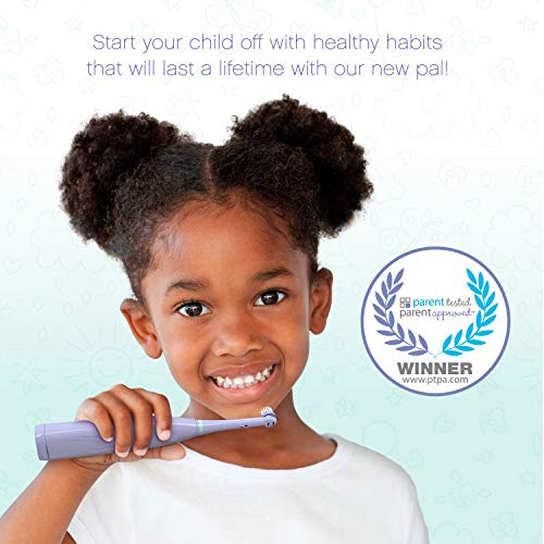 Brusheez® Kids Electric Toothbrush Set - Battery Operated, Soft Bristles, Easy-Press Power Button, 2 Brush Heads, Animal Cover, Sand Timer, Rinse Cup, and Storage Base - Ages 3+ (Luna The Llama) Luna the Llama - NewNest Australia