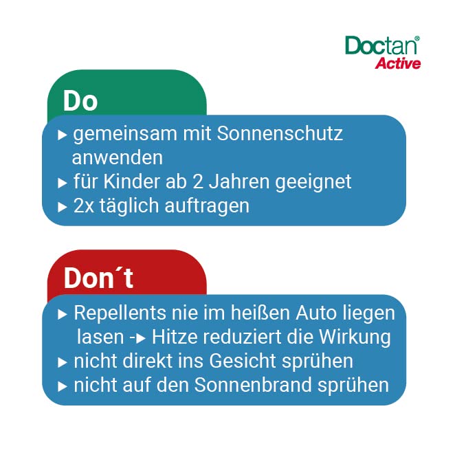Doctan® Active Spray - double pack - up to 12 hours of protection against mosquitoes, ticks, biting flies, malaria prophylaxis, yellow fever, 2x 100ml - NewNest Australia