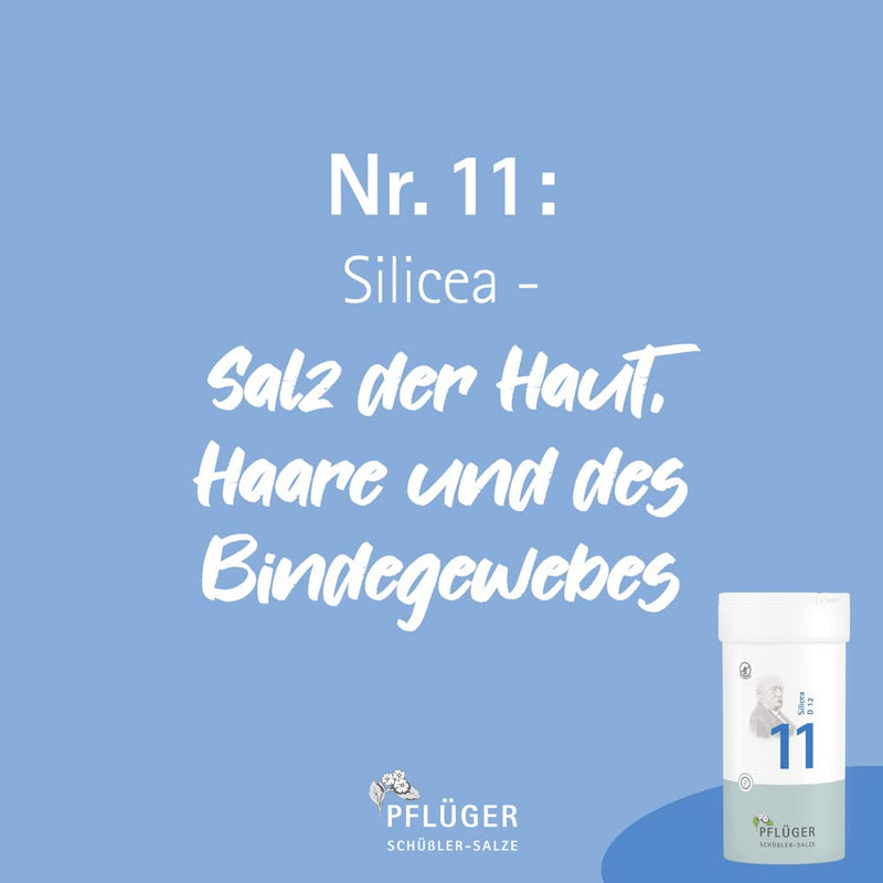 PFLÜGER Schüßler Salts No. 11 Silicea D12 - 400 tablets - The salt for hair, skin and connective tissue - gluten-free - NewNest Australia