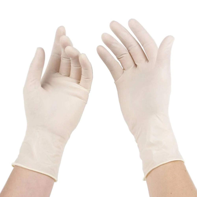 Medpride Medical Examination Latex Gloves| 5 mil Thick, Powder-Free, Non-Sterile, Heavy Duty Exam Gloves Small/100 - NewNest Australia