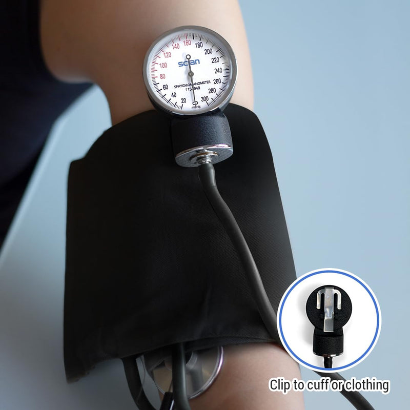 Scian Manual Arm Blood Pressure Cuff with Stethoscope, Aneroid Sphygmomanometer Medical Supplies with Carrying Bag for Nurse Doctor Senior Adult - NewNest Australia