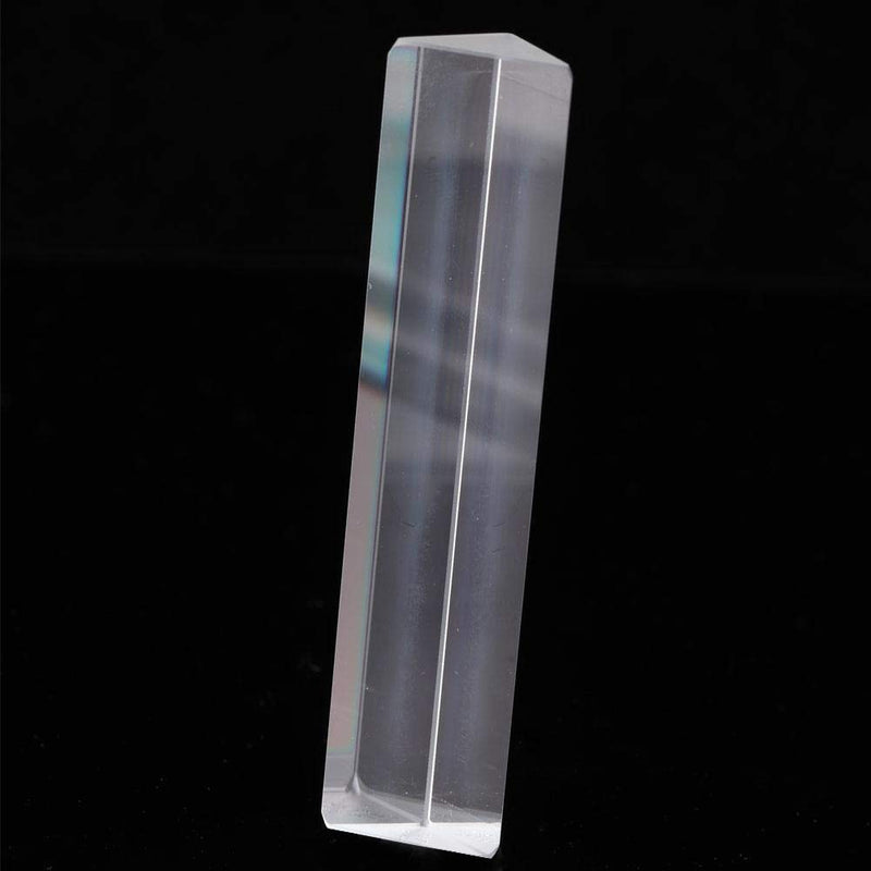Optical Glass Prism, K9 Optical Glass Triangle Prism Right Angle Prism for Physics Teaching Tools(15x15x87mm) 15*15*87mm - NewNest Australia