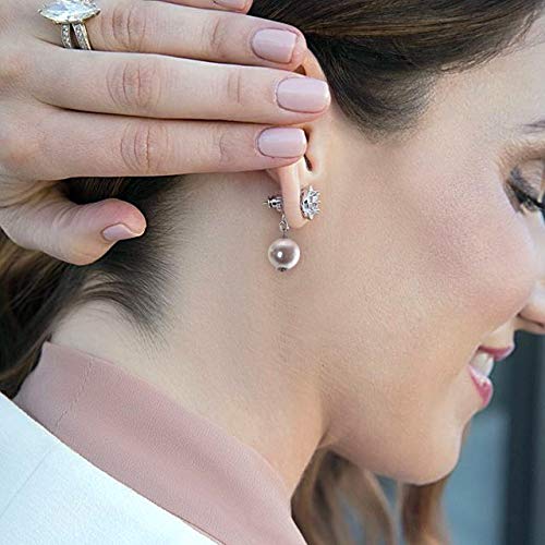 Most Secure Earring Back Replacement Earring Lifter by Chrysmela Rose Gold color for screw backs threaded post la pousette earring backs automatic fit perfectly with patented technology hypoallergenic Pink with Disc - NewNest Australia