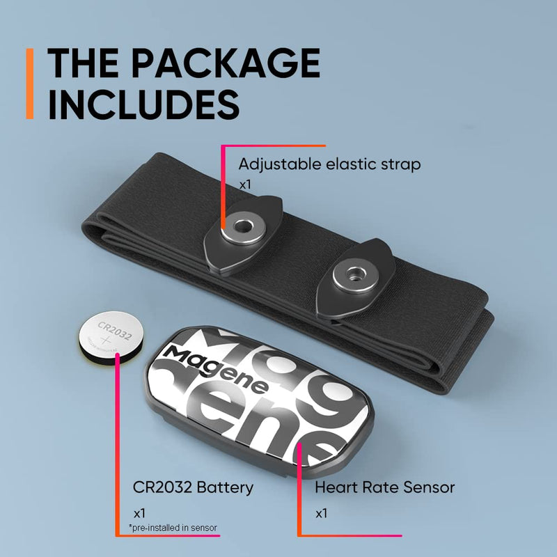 Magene H603 Chest Strap Heart Rate Monitor, ANT+ and Bluetooth Compatible with Fully Adjustable Strap, iPhone & Android Compatible Rose - NewNest Australia