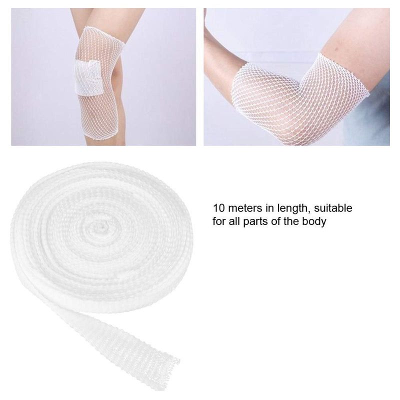 Elastic Net Wound Dressing Bandage Stretchable Fix Band Emergency Aid for Elbow, Knees, Calves, Ankles, Thighs, Baby Head (10 Meters in Length) - Optional 3 Width, Even Pressure(5#) 5# - NewNest Australia