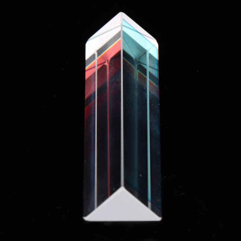 Optical Glass Prism, K9 Optical Glass Triangle Prism Right Angle Prism for Physics Teaching Tools(15x15x87mm) 15*15*87mm - NewNest Australia