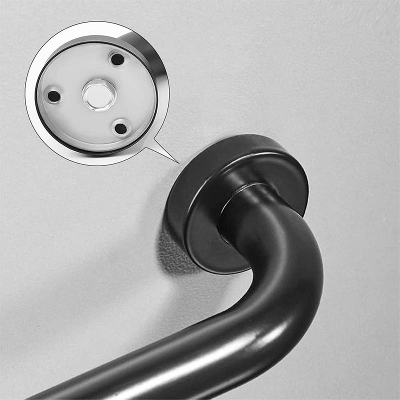 HONPHIER Bath Grab Bar Sturdy Bathroom Balance Bar Stainless Steel Shower Safety Handle Safety Hand Rail Support for Bathtub, Toilet, Bathroom, Kitchen, Stairway Handrail, Outdoor, Black - NewNest Australia