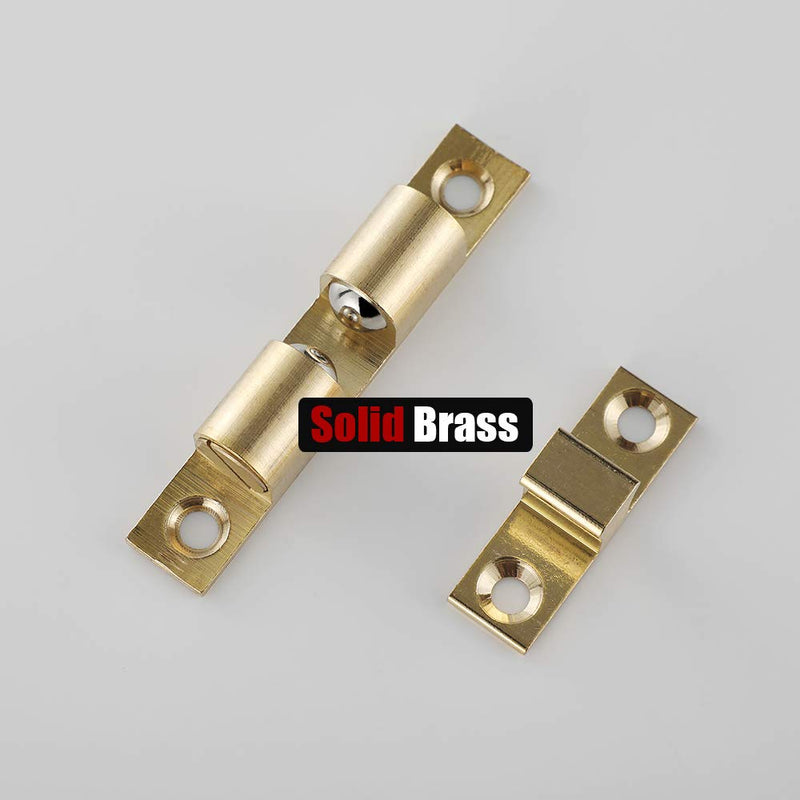 JQK Cabinet Door Catch, Closet Ball Tension Latch, Solid Brass 4 Pack 70mm, HBC200-P4 - NewNest Australia