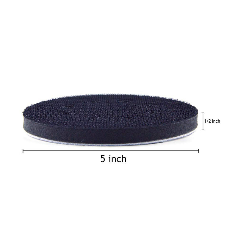 5-Inch 8 Holes Hook and Loop Soft Sponge Cushion Interface Buffer Pad, Pack of 2 8-hole 2pack - NewNest Australia