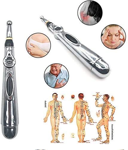 Acupuncture Pen 3-in-1 Electronic Acupuncture Pen for Pain Relief, Powerful Meridian Energy Pulse Massage Pen, Includes Massaging Gel Battery Powered - NewNest Australia