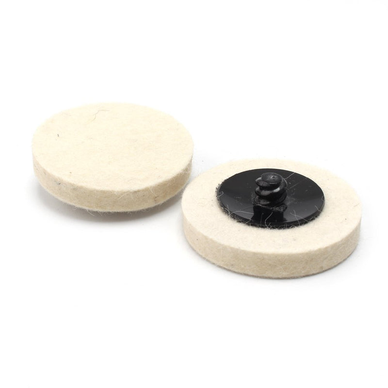 10 Piece Roloc Style 2" Wool QC Disc Polishing Buffing Pads Wheels 2-inch（10Pcs） - NewNest Australia