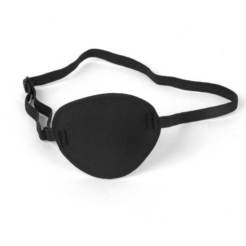 AKOAK 1 Pcs Adult Kid's Black Adjustable Soft and Comfortable Pirate Eye Patch Single Eye Mask for Amblyopia Lazy Eye - NewNest Australia