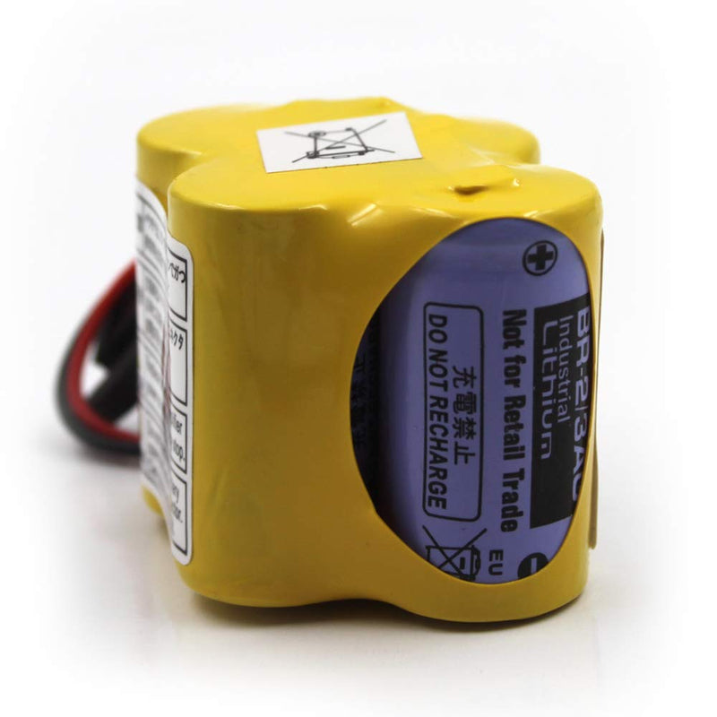 (3-Pack) BR-2/3AGCT4A 6V 4400mAh Replacement Battery for Panasonic FANUC A98L-0031-0025, CUSTOM-107, SHS749, ALIT0138, LIT0138 (Black Connector) Black Connector - NewNest Australia