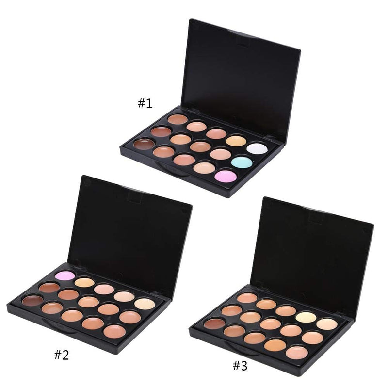 Professional Makeup Concealer, 15 Colors Face Eye Concealer Cream Contour Makeup Palette(#1) #1 - NewNest Australia