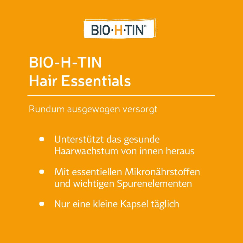 BIO-H-TIN Hair Essentials – micronutrient capsules for hair full of wow, 90 capsules for 3 months, 90 pieces (pack of 1) - NewNest Australia