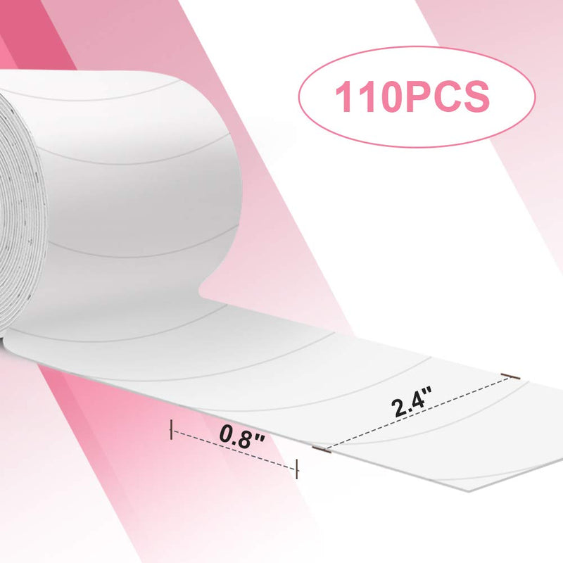Foam Eye Pads for Eyelash Extensions - Akissos 110 PCS Pre Cut Medical Foam Tape Under Eye Pads Lash Extension Supplies Beauty Tools Lint Free Hypoallergenic No Latex Waterproof 1 Count (Pack of 1) - NewNest Australia