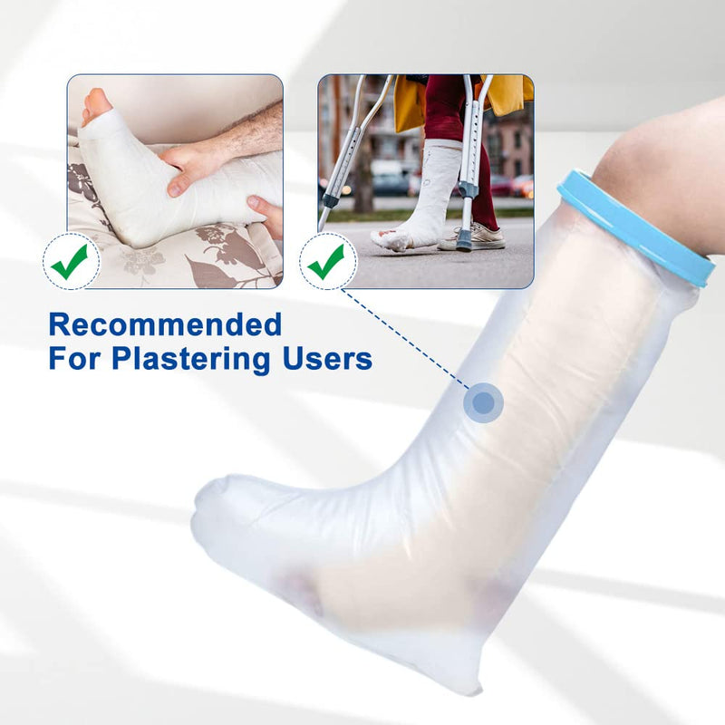 Bukihome Shower Watertight Foot Protector, Adult Leg Cast Covers, Extra Large Capacity for 198 Pounds Adult Thigh Tension & Super Waterproof Leg Protector Legs - NewNest Australia