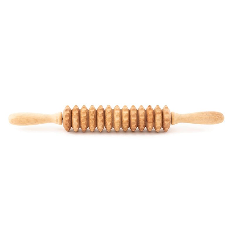 Mr. Woodware Massage Roller Stick - 15.6 Inch Lymphatic Drainage Wooden Massage Rollers For Body Shaping, Muscle Shaping, Cellulite Remover - Wood Therapy Massage Tools For Manual Maderotherapy - NewNest Australia