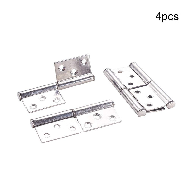 MroMax Lift Off Hinge, Stainless Steel Slip Joint Flag Hinges for Window Cupboard Cabinet Door, 2.5inch Long, Silver Tone 4Pcs 4 Pieces - NewNest Australia