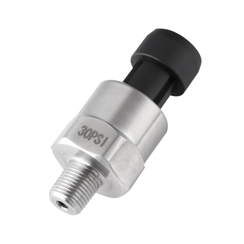 Pressure Transducer Sender Sensor Stainless Steel for Oil Fuel Air Water 1/8"-27 NPT. (30PSI) 30 PSI - NewNest Australia