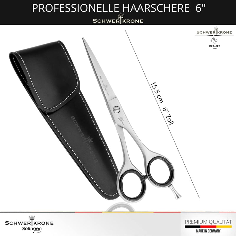 Schwertkrone hair cutting scissors hairdressing scissors made of stainless steel made in Germany, silver - NewNest Australia