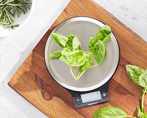 Amazon Basics Stainless Steel Digital Kitchen Scale with LCD Display, Batteries Included - NewNest Australia