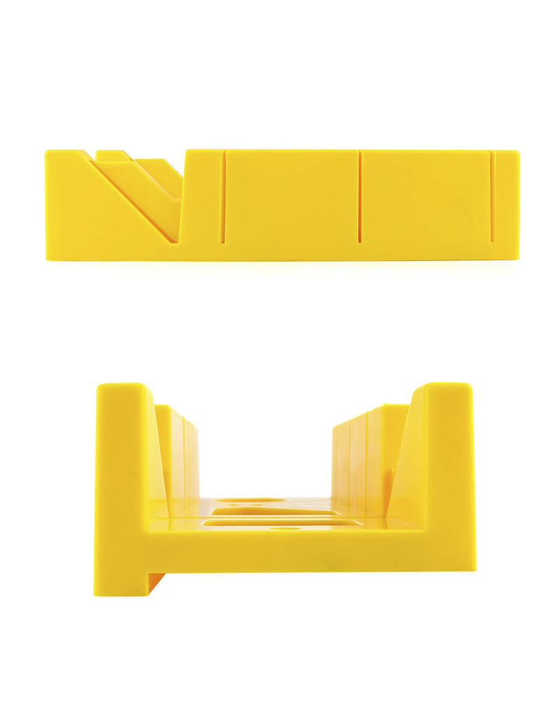 QWORK Plastic Mitre Box, 12" Lightweight Mountable Wood Angle Cutting Saw Box 12” Mitre Box - NewNest Australia