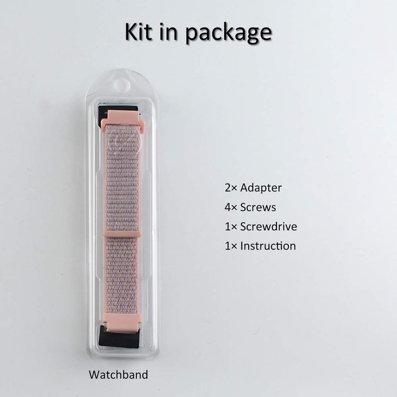 C2D JOY Compatible with Garmin Forerunner 35 Watch Band Replacement (Adapter, Screws and Screwdriver) Sport Mesh Strap Nylon Weave Garmin 35 Running Watch Accessories Watchband - 10#, S/5.0-7.0 in. (10#) Dark Black Small (Fits 5.0"-7.0" wrists) - NewNest Australia