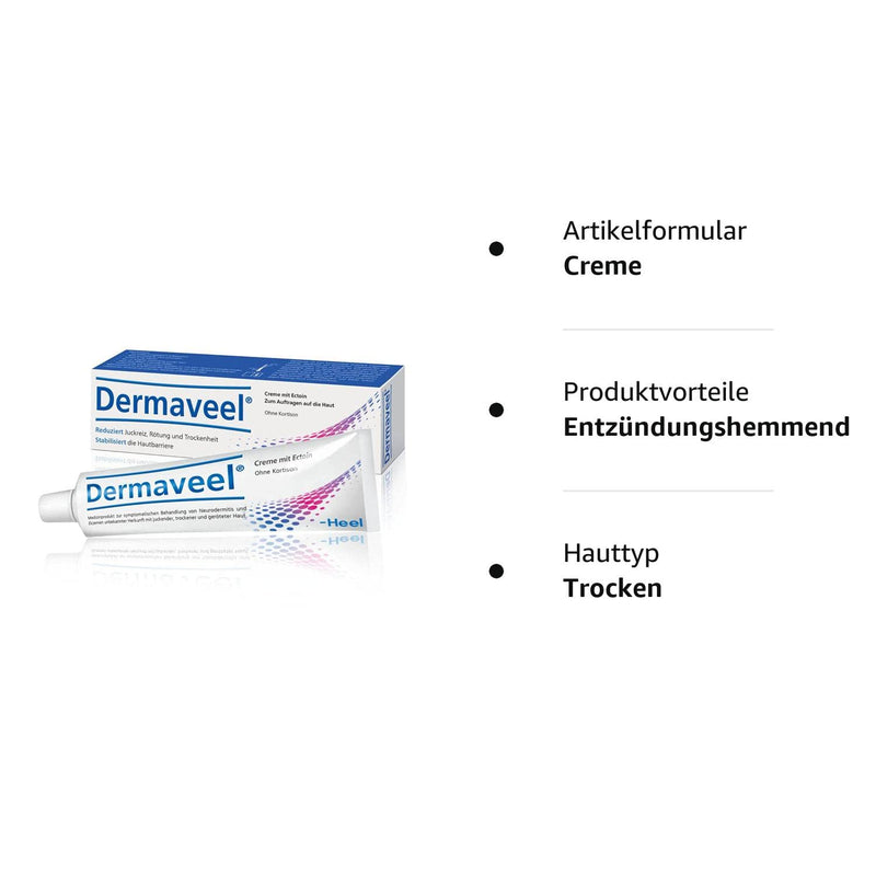 Dermaveel - for neurodermatitis & eczema, relieves itching, without cortisone, cream 30 ml 30 ml (pack of 1) - NewNest Australia