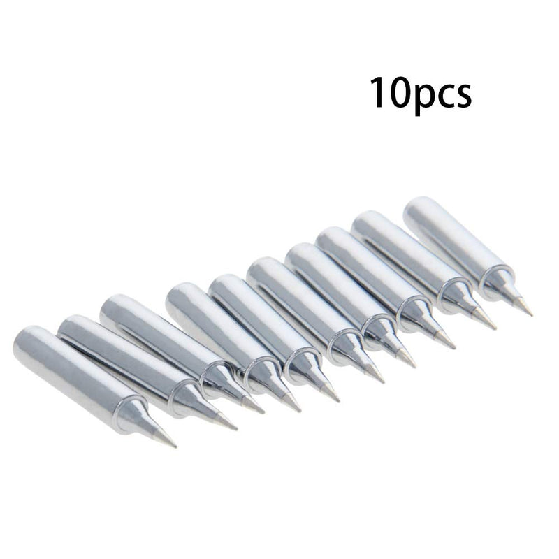 Fielect 10pcs Soldering Iron Tips Replacement Pure Copper Solder Tip Welding Equipment for Soldering Silver 900M-T-SI Short Tip - NewNest Australia