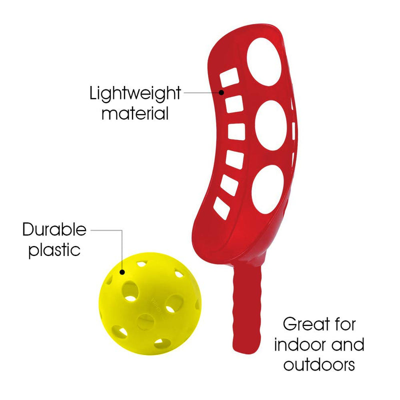ArtCreativity Scoop and Toss Game, Includes 2 Scoops and 2 Balls, Outdoor Lawn Game for Kids and Adults, Durable Plastic Construction - Yard, Beach, Picnic, and Camp Tossing Game for Fun Outside - NewNest Australia