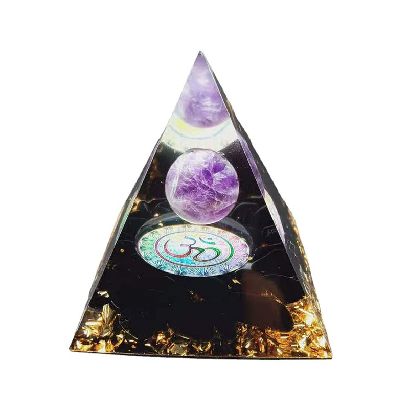 ycyingcheng Pyramid Ogan Crystal Energy Tower Nature Reiki Chakra Crushed Stone, Crystal Energy Tower Nature Reiki Chakra Crushed Stone Jewelry Flower of Life Blessing Home Office Ornaments Decor E - NewNest Australia