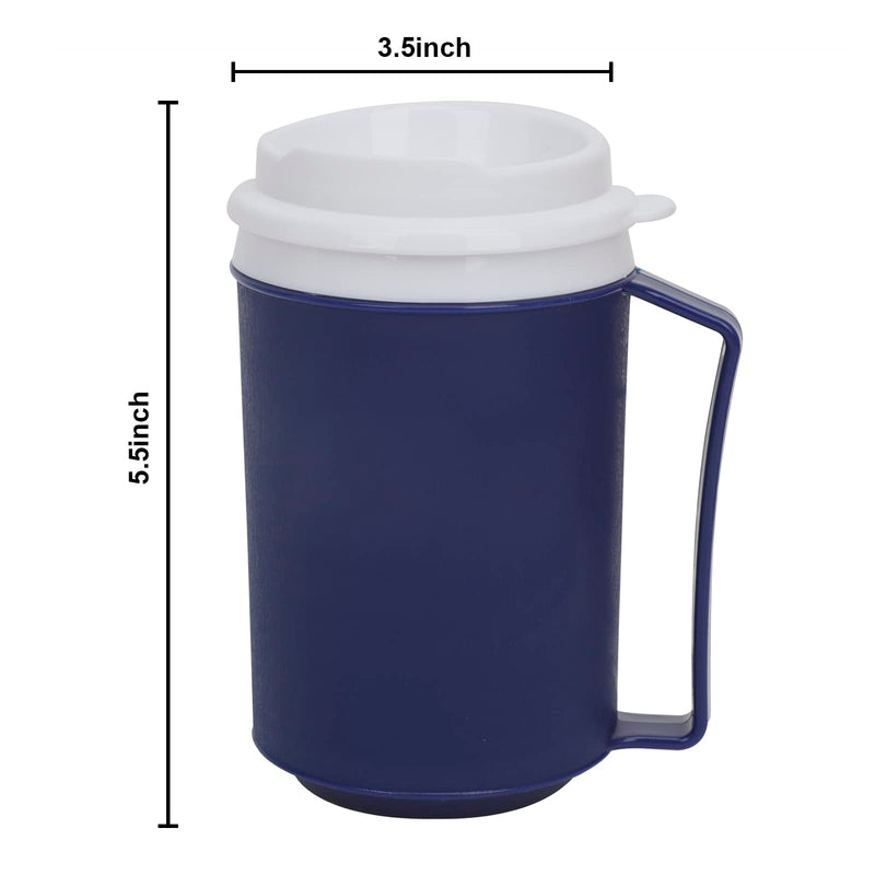 Jiahg Tumbler For People In Need Of Care, 500 Ml Insulated Cup With Lid, Drinking Cup Sippy Cup For Adults With Disabilities, Anti-Spout Spout Travel Mug Travel Coffee Cup - NewNest Australia