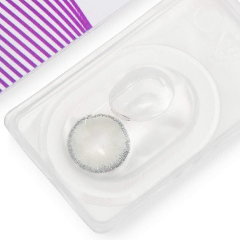Very opaque and natural gray contact lenses SILICONE COMFORT NEW in color “Mirel Grey” + container from GLAMLENS - 1 pair (2 pieces) - DIA 14.00 - with strength -4.50 diopters -4.5 diopters 8.6 millimeters 14.00 millimeters 2.0 - NewNest Australia