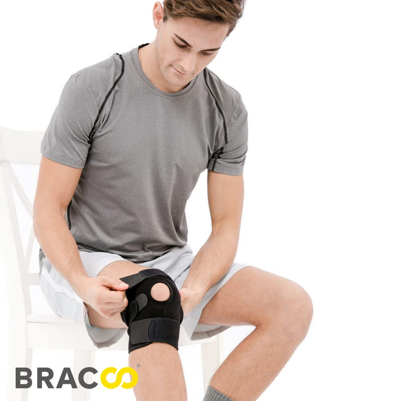 Bracoo Ks10 Knee Support For Men And Women Knee Support With Patella Opening - Neoprene Knee Support Ideal For Volleyball, Basketball, Fitness, Sports And Everyday Use (Black) - NewNest Australia